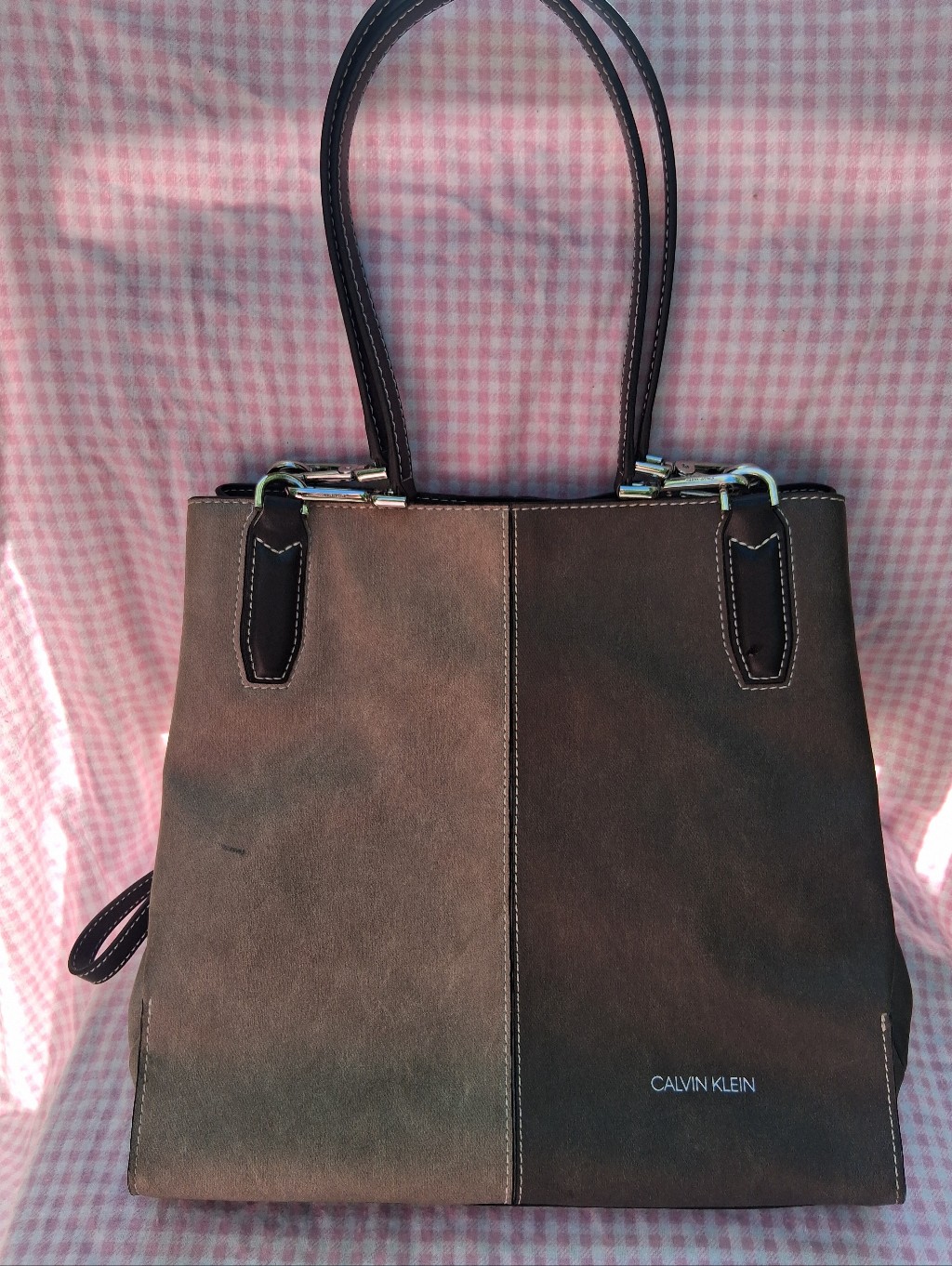 Calvin Klein Brown Tote Bag - Classic Women's Handbag